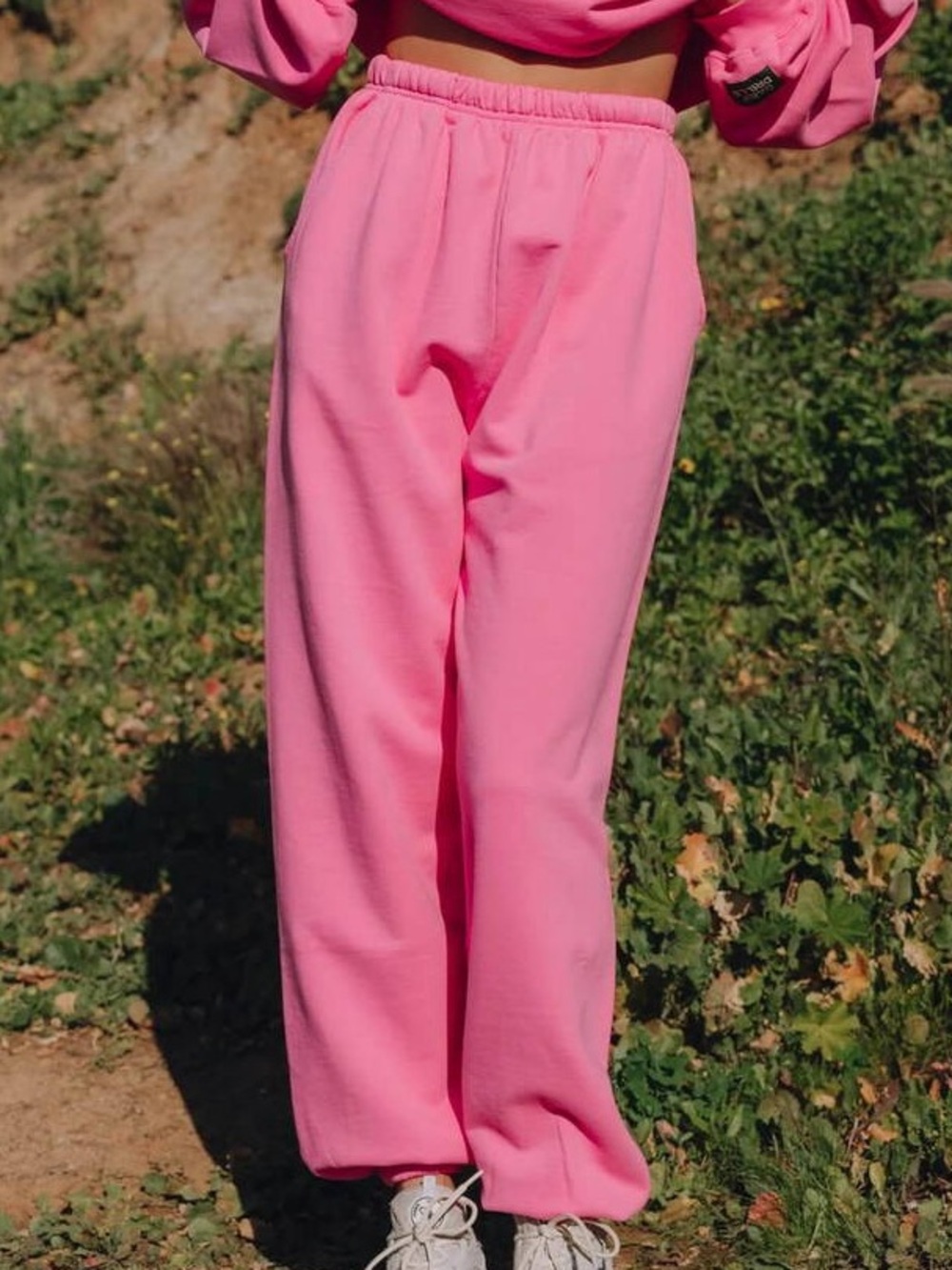 Daily Drills Pink Jogger-Style Sweatpants